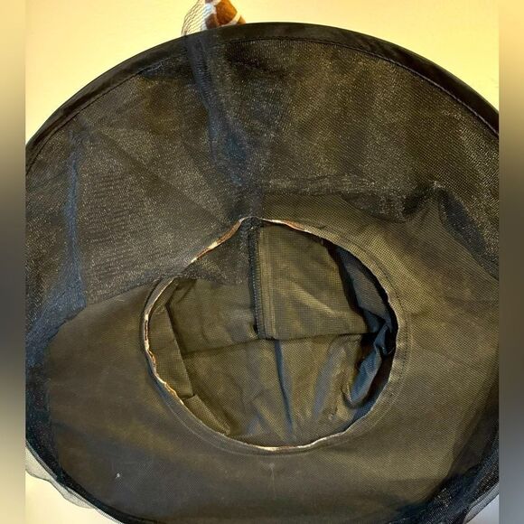 Giraffe Print Witch Hat with Veil | Unique Halloween Costume Accessory - Picture 4 of 4